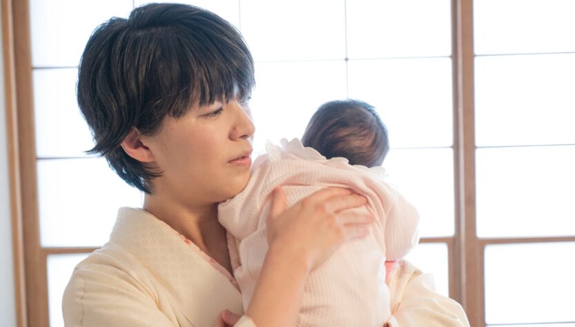 赤ちゃんのゲップ